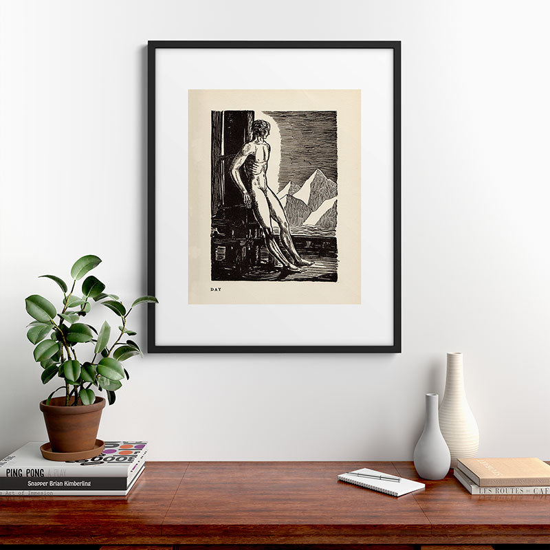 "Day" by Rockwell Kent (1919) Framed Art Print