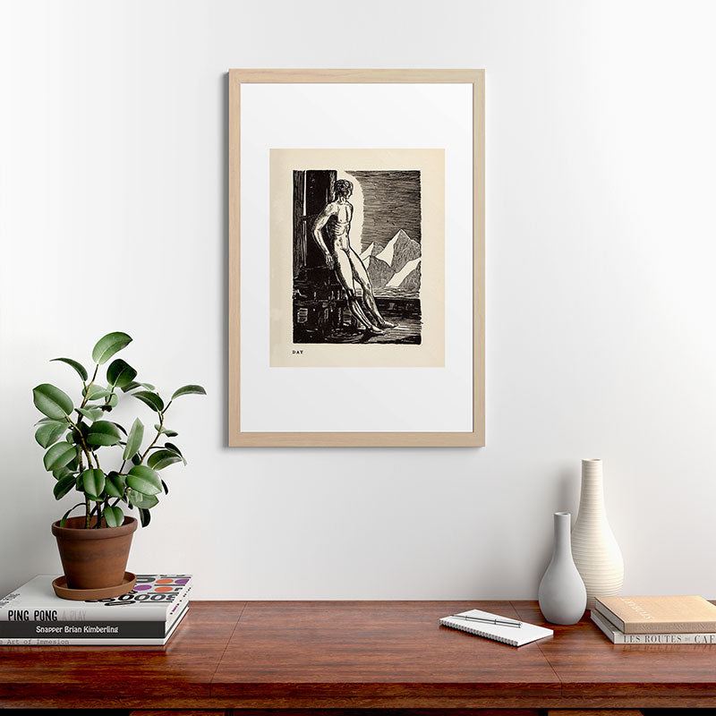 "Day" by Rockwell Kent (1919) Framed Art Print