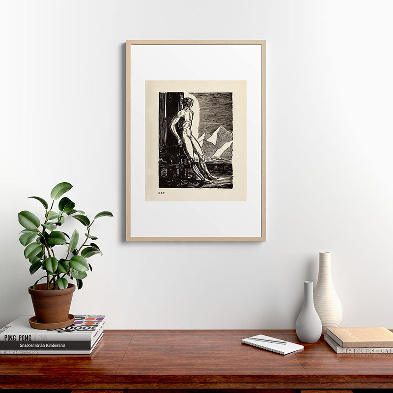 "Day" by Rockwell Kent (1919) Framed Art Print