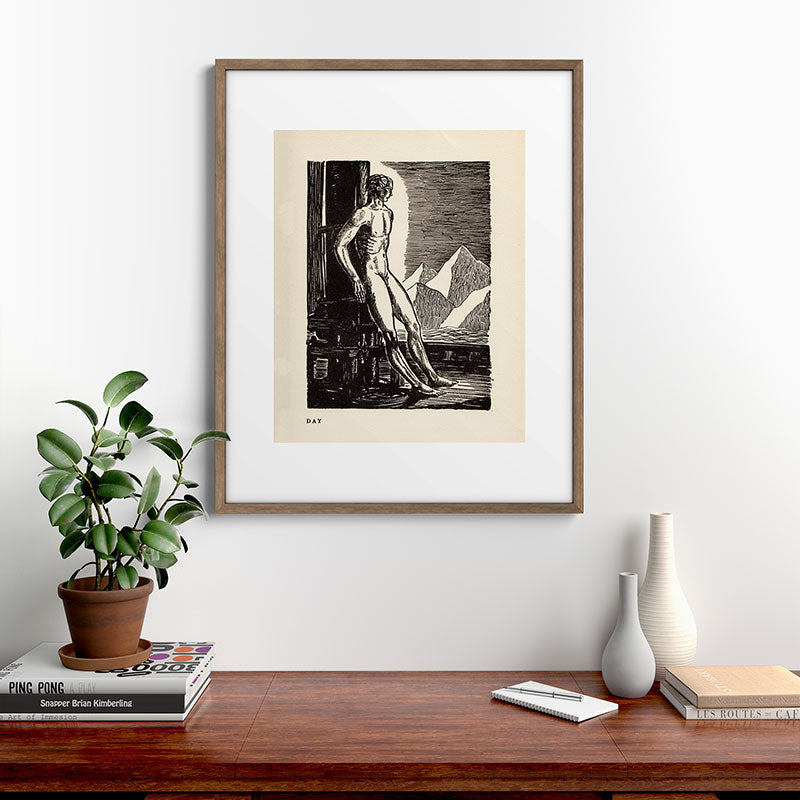 "Day" by Rockwell Kent (1919) Framed Art Print