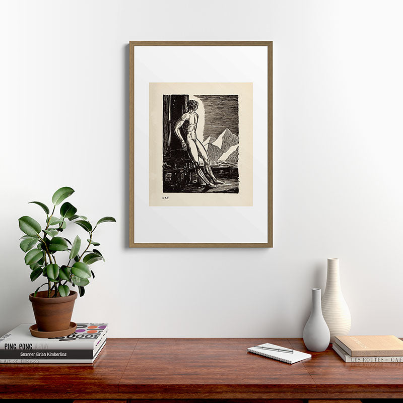 "Day" by Rockwell Kent (1919) Framed Art Print