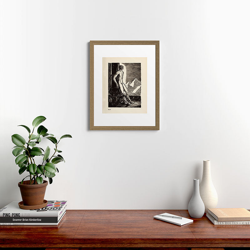 "Day" by Rockwell Kent (1919) Framed Art Print