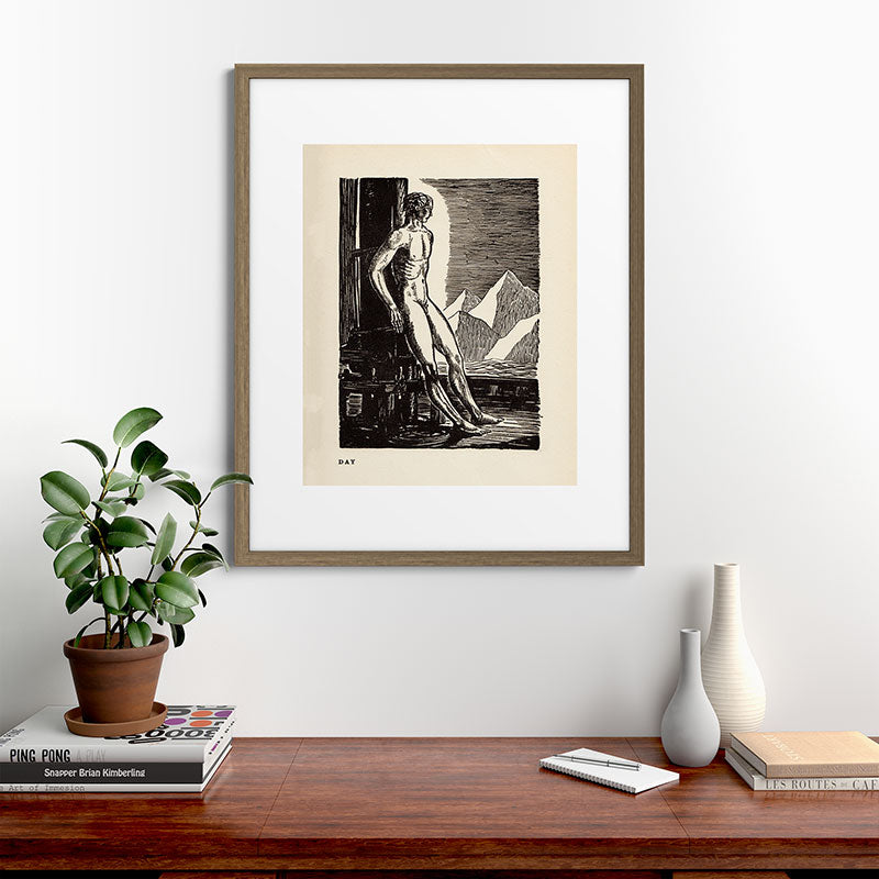 "Day" by Rockwell Kent (1919) Framed Art Print