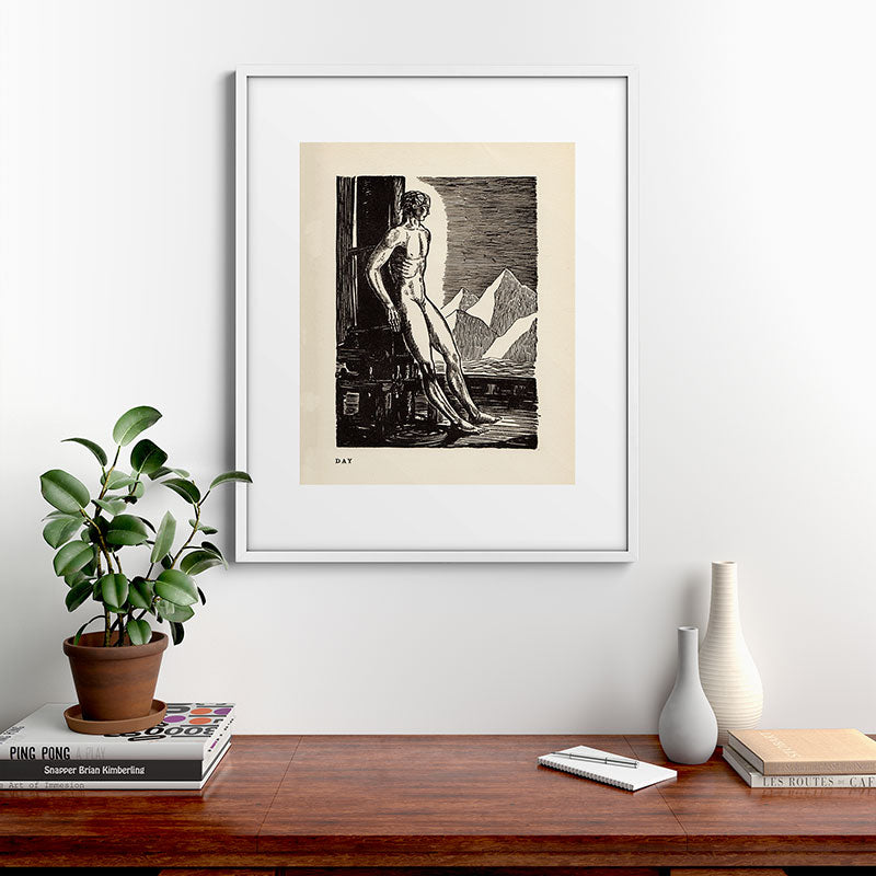 "Day" by Rockwell Kent (1919) Framed Art Print