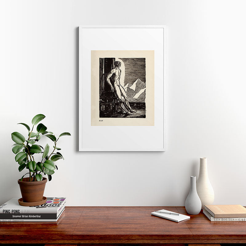 "Day" by Rockwell Kent (1919) Framed Art Print