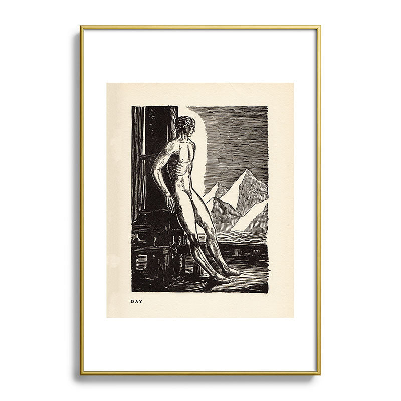 "Day" by Rockwell Kent (1919) Framed Art Print
