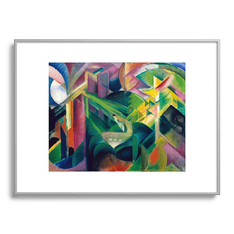 "Deer in a Monastery Garden" by Franz Marc, 1912 Framed Art Print