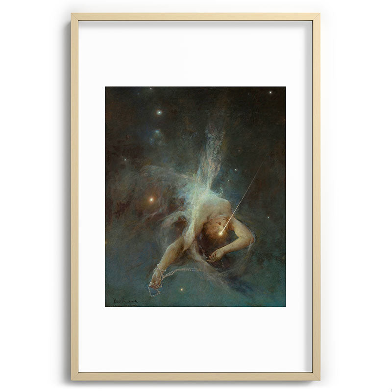 "Falling Star" by Witold Pruszkowski (1884) Framed Art Print