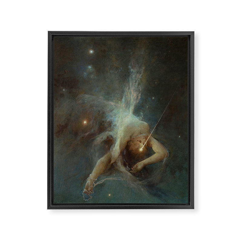 "Falling Star" by Witold Pruszkowski (1884) Framed Canvas Print