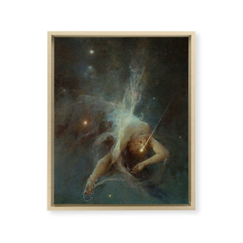 "Falling Star" by Witold Pruszkowski (1884) Framed Canvas Print