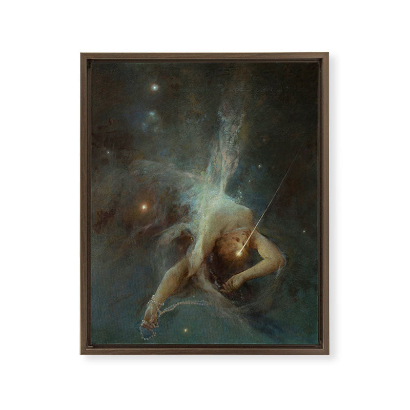 "Falling Star" by Witold Pruszkowski (1884) Framed Canvas Print