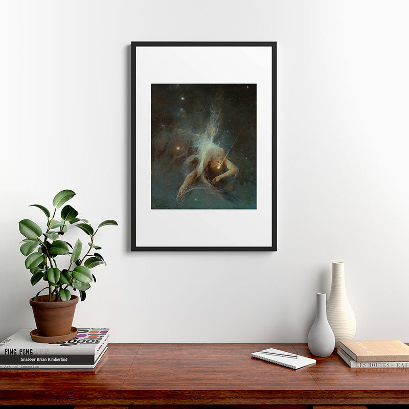"Falling Star" by Witold Pruszkowski (1884) Framed Art Print