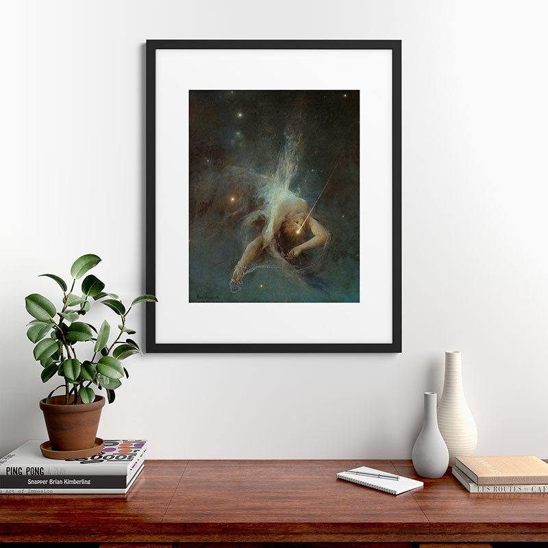 "Falling Star" by Witold Pruszkowski (1884) Framed Art Print