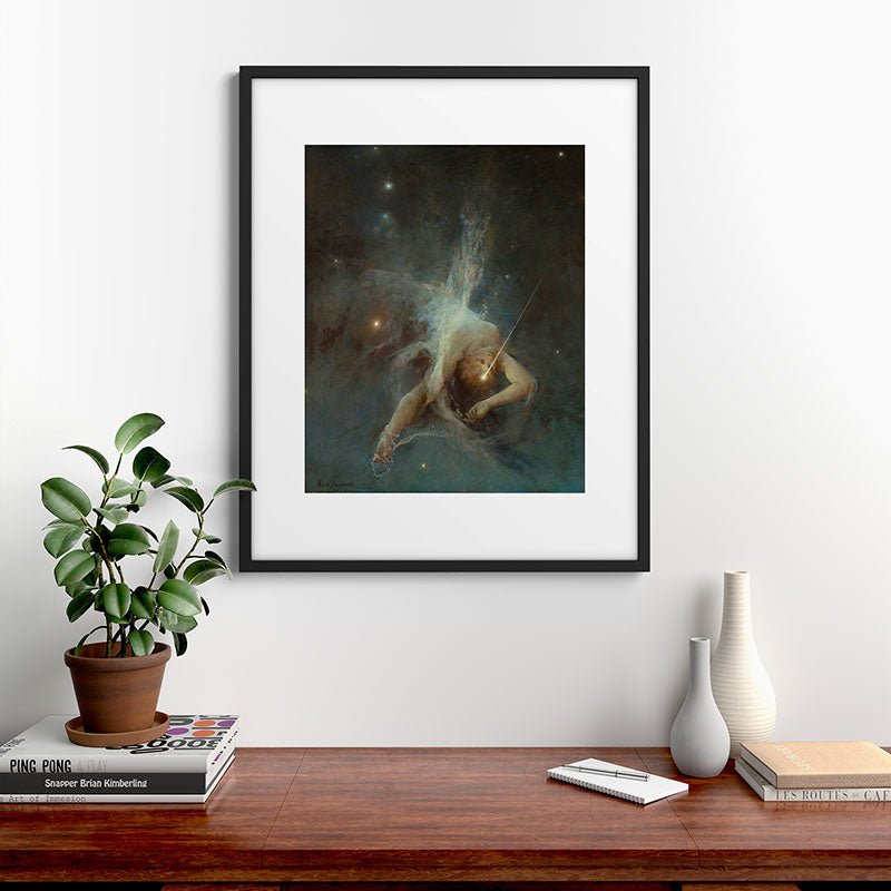 "Falling Star" by Witold Pruszkowski (1884) Framed Art Print