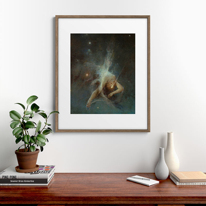 "Falling Star" by Witold Pruszkowski (1884) Framed Art Print