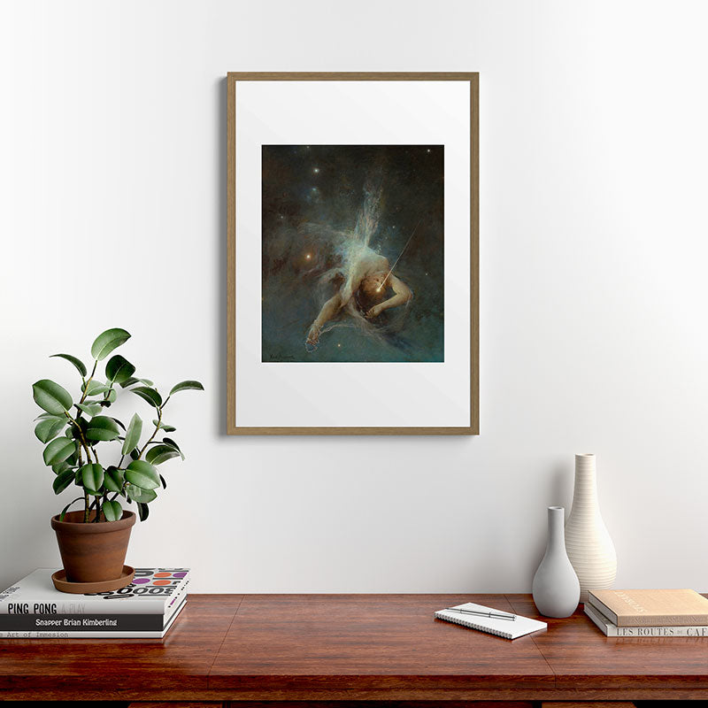 "Falling Star" by Witold Pruszkowski (1884) Framed Art Print