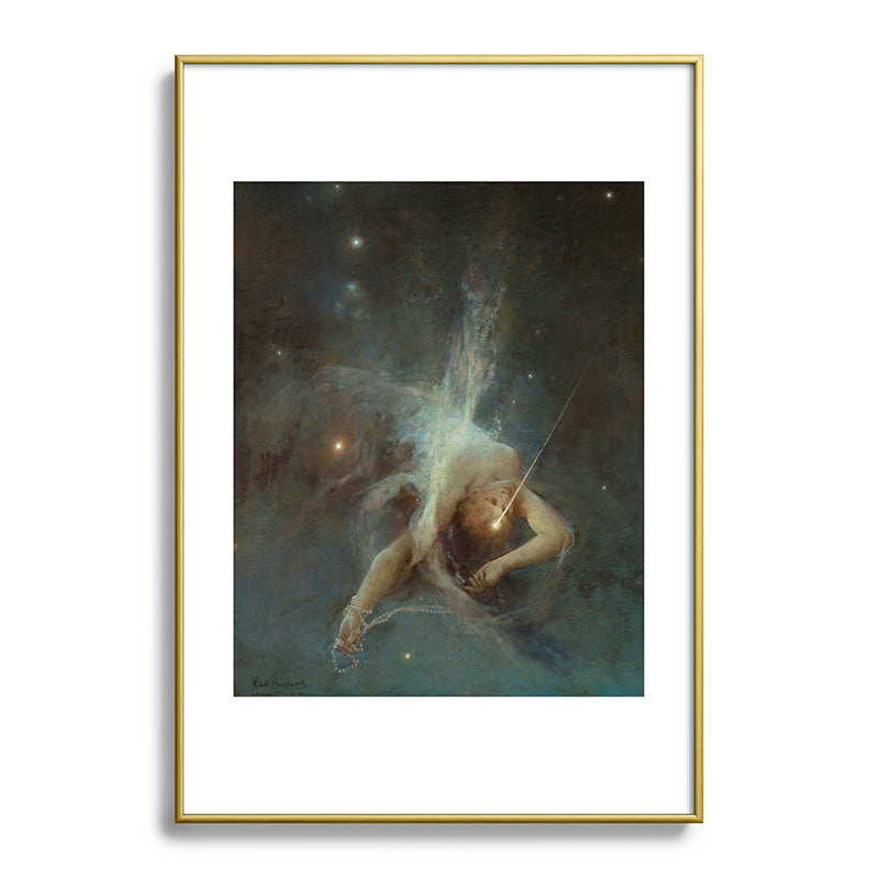"Falling Star" by Witold Pruszkowski (1884) Framed Art Print