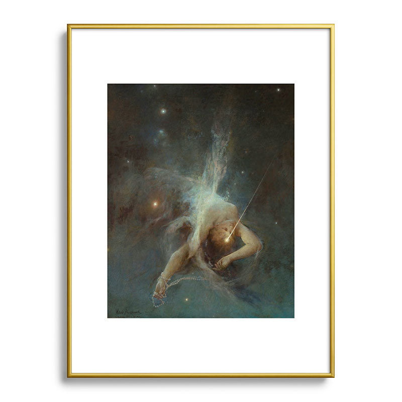 "Falling Star" by Witold Pruszkowski (1884) Framed Art Print