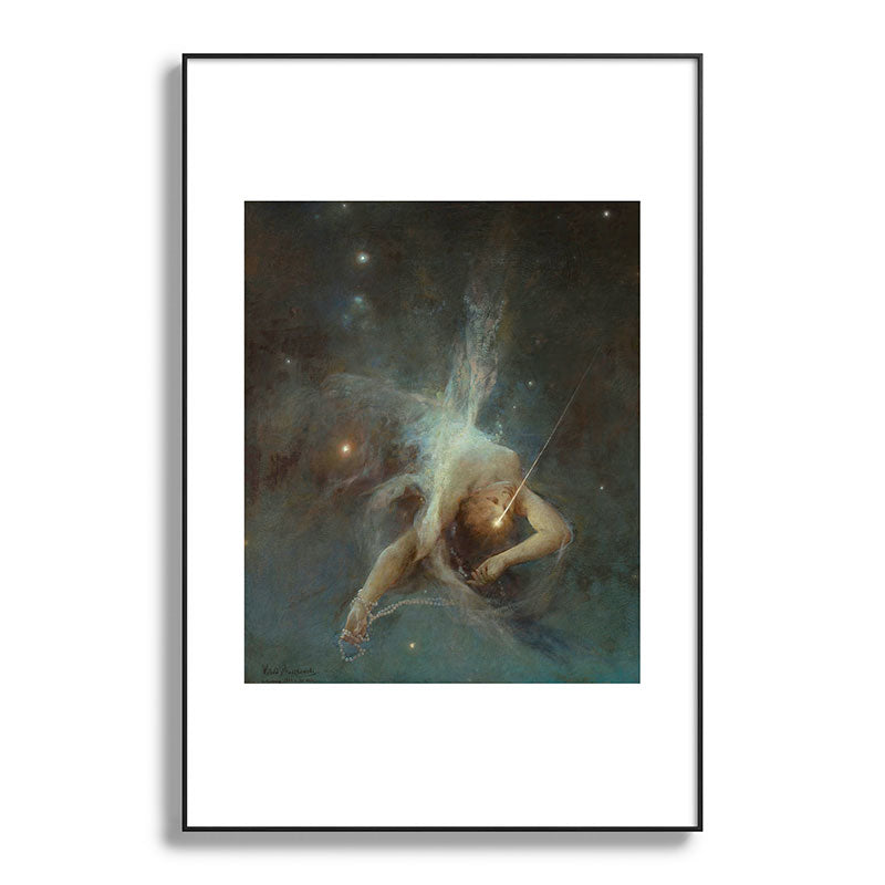 "Falling Star" by Witold Pruszkowski (1884) Framed Art Print