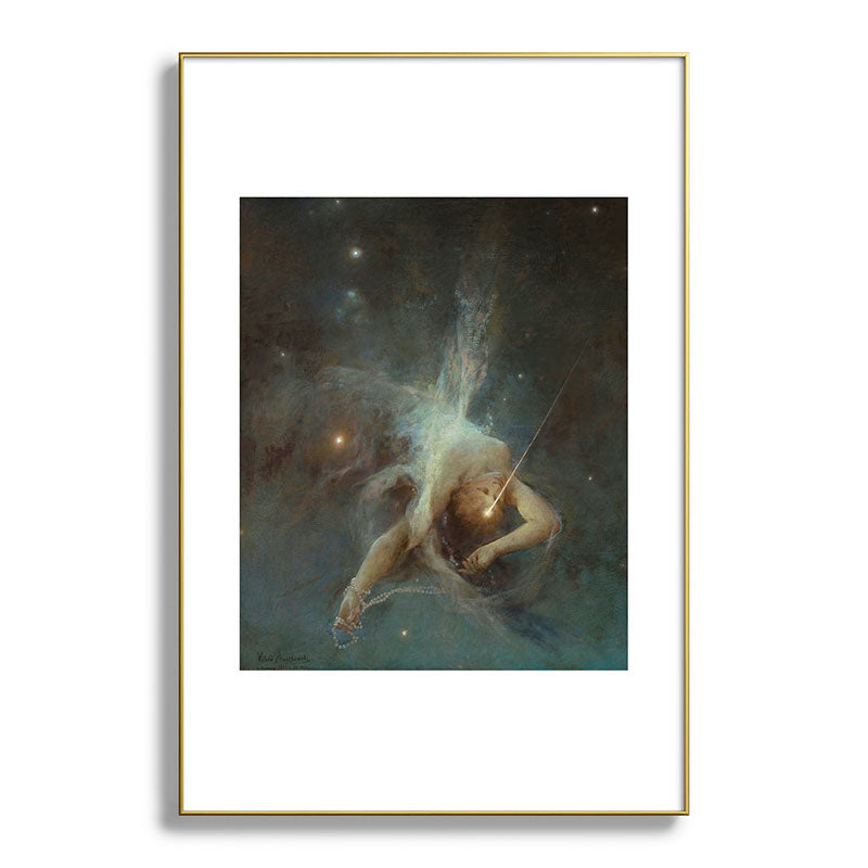 "Falling Star" by Witold Pruszkowski (1884) Framed Art Print