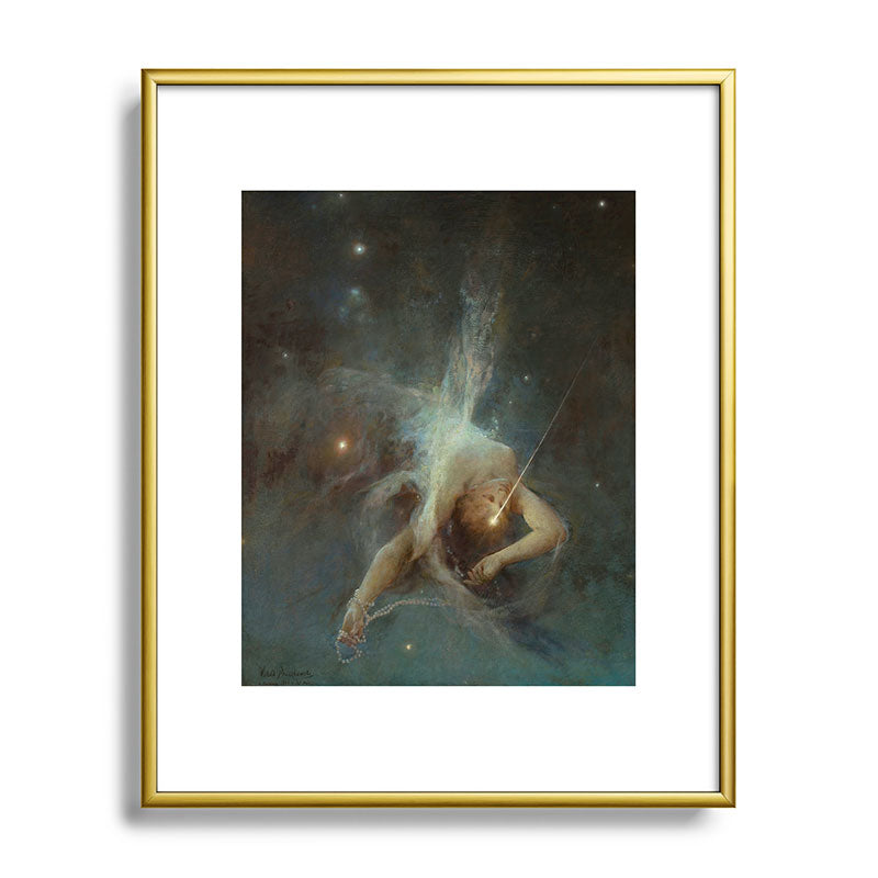 "Falling Star" by Witold Pruszkowski (1884) Framed Art Print