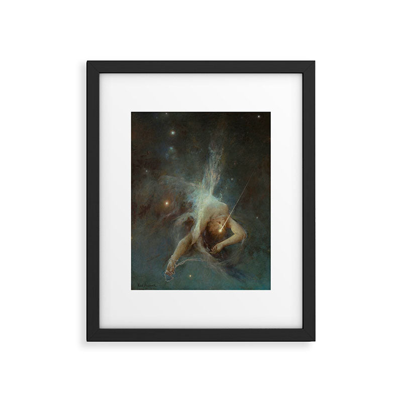 "Falling Star" by Witold Pruszkowski (1884) Framed Art Print