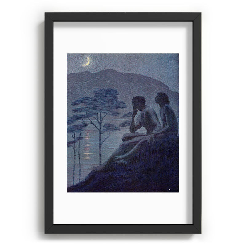 "Give me nights perfectly quiet... and I looking up at the stars" (Margaret C Cook, Leaves of Grass) Framed Art Print