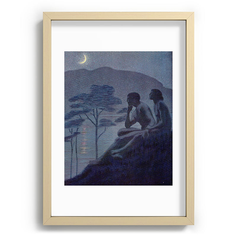 "Give me nights perfectly quiet... and I looking up at the stars" (Margaret C Cook, Leaves of Grass) Framed Art Print