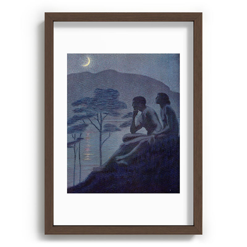 "Give me nights perfectly quiet... and I looking up at the stars" (Margaret C Cook, Leaves of Grass) Framed Art Print