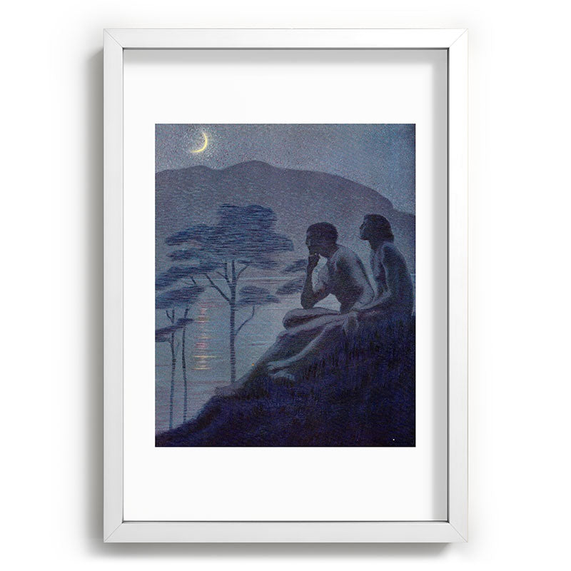 "Give me nights perfectly quiet... and I looking up at the stars" (Margaret C Cook, Leaves of Grass) Framed Art Print