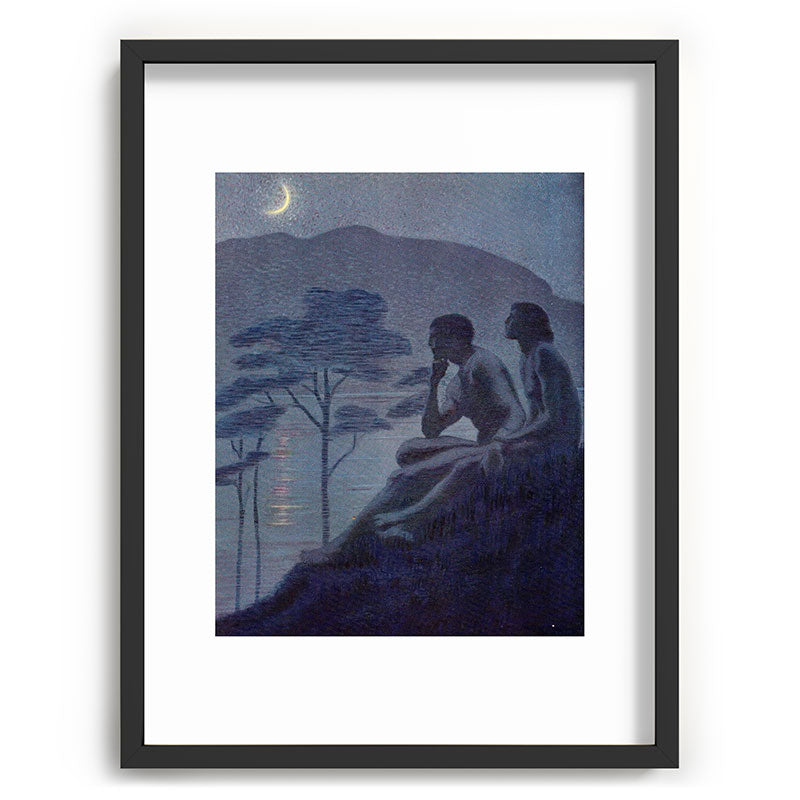 "Give me nights perfectly quiet... and I looking up at the stars" (Margaret C Cook, Leaves of Grass) Framed Art Print