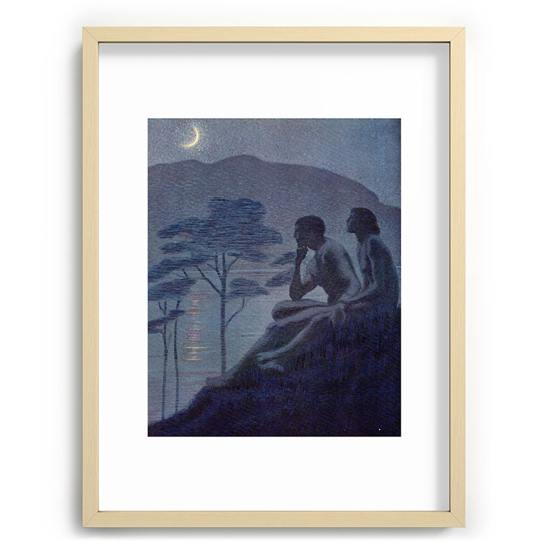 "Give me nights perfectly quiet... and I looking up at the stars" (Margaret C Cook, Leaves of Grass) Framed Art Print