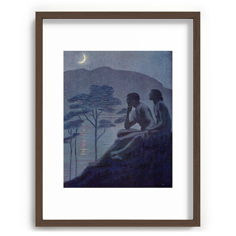 "Give me nights perfectly quiet... and I looking up at the stars" (Margaret C Cook, Leaves of Grass) Framed Art Print