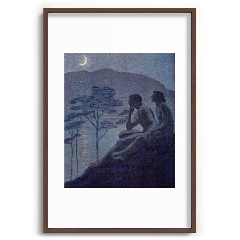 "Give me nights perfectly quiet... and I looking up at the stars" (Margaret C Cook, Leaves of Grass) Framed Art Print