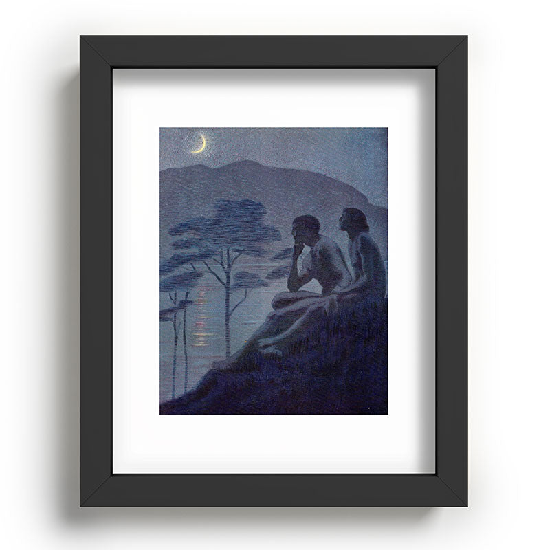 "Give me nights perfectly quiet... and I looking up at the stars" (Margaret C Cook, Leaves of Grass) Framed Art Print