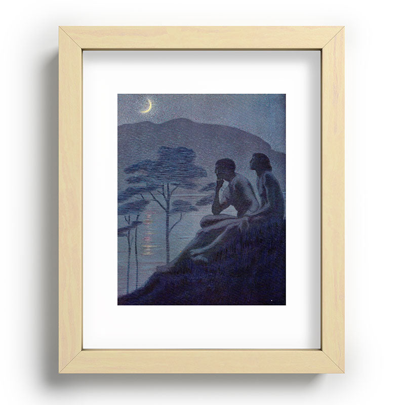 "Give me nights perfectly quiet... and I looking up at the stars" (Margaret C Cook, Leaves of Grass) Framed Art Print