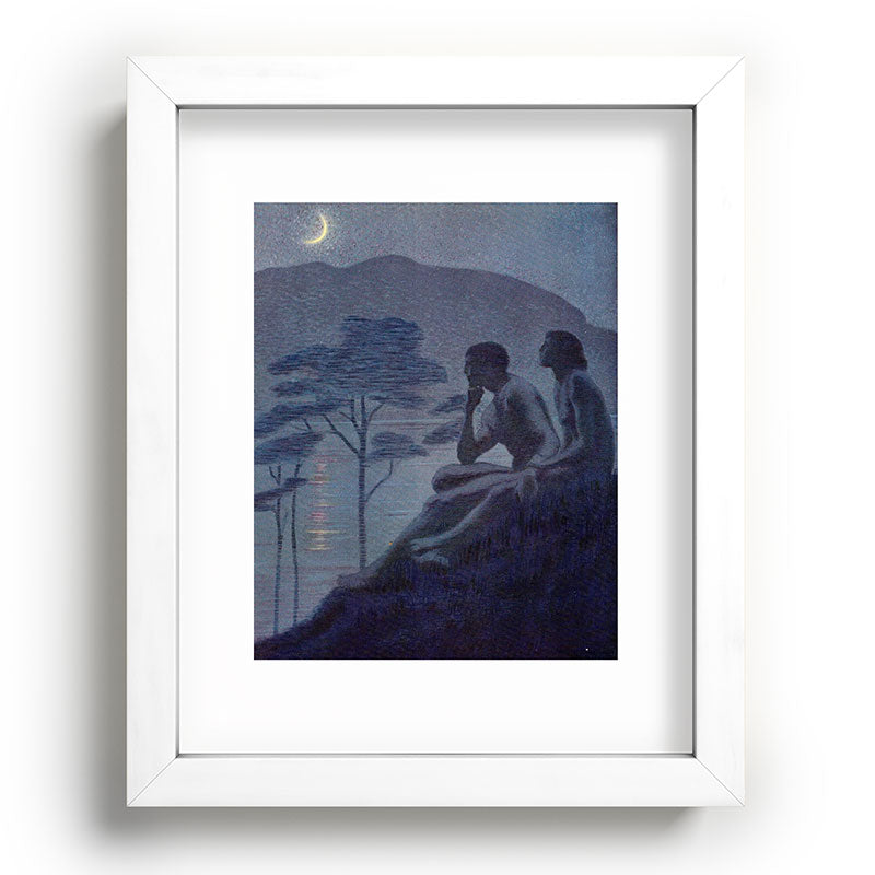 "Give me nights perfectly quiet... and I looking up at the stars" (Margaret C Cook, Leaves of Grass) Framed Art Print