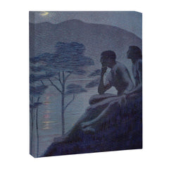 "Give me nights perfectly quiet... and I looking up at the stars" (Margaret C Cook, Leaves of Grass) Canvas Print