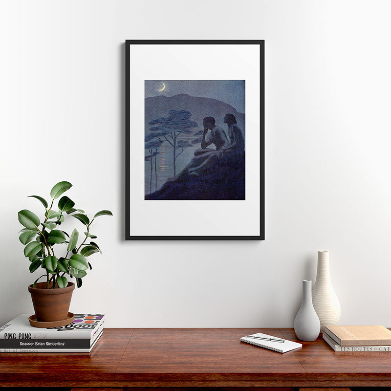 "Give me nights perfectly quiet... and I looking up at the stars" (Margaret C Cook, Leaves of Grass) Framed Art Print