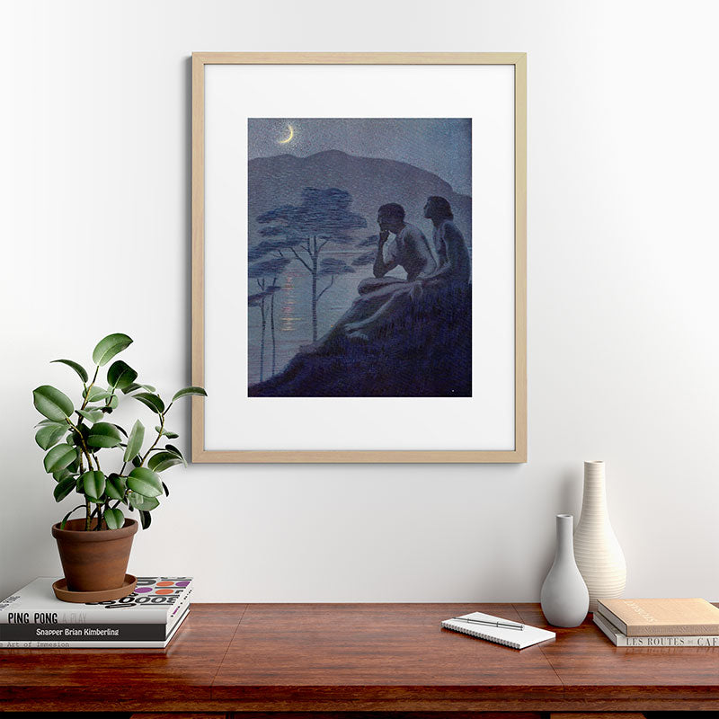 "Give me nights perfectly quiet... and I looking up at the stars" (Margaret C Cook, Leaves of Grass) Framed Art Print