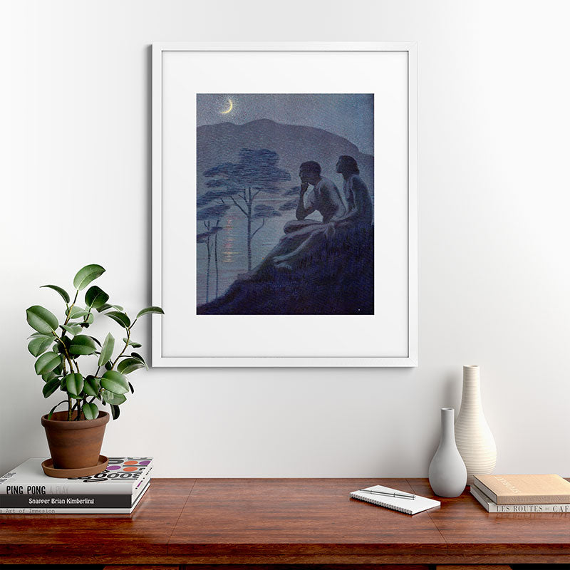 "Give me nights perfectly quiet... and I looking up at the stars" (Margaret C Cook, Leaves of Grass) Framed Art Print