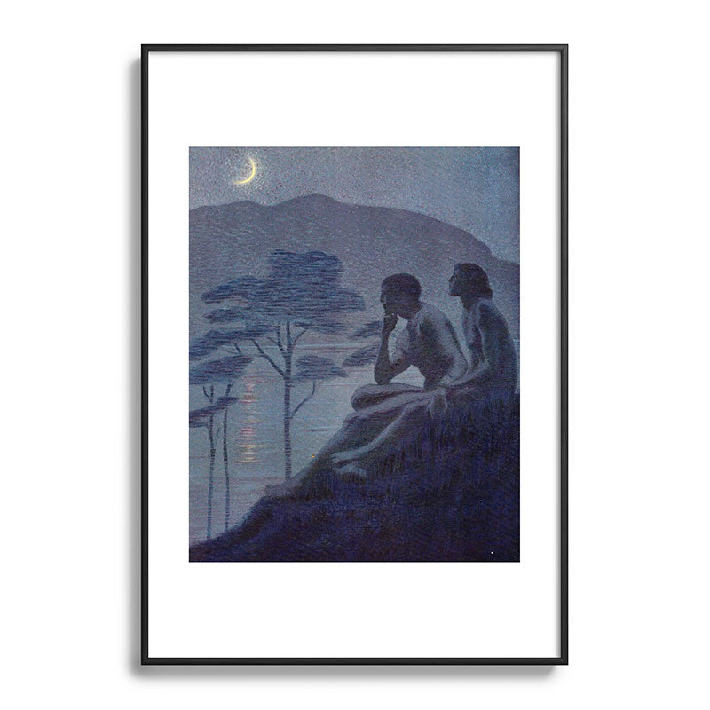 "Give me nights perfectly quiet... and I looking up at the stars" (Margaret C Cook, Leaves of Grass) Framed Art Print