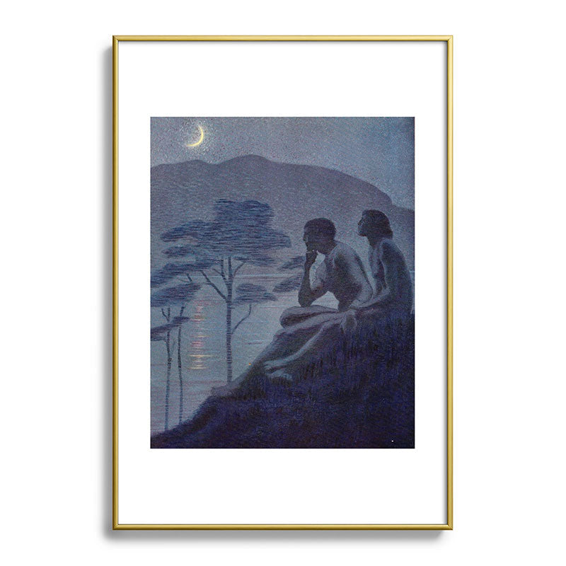 "Give me nights perfectly quiet... and I looking up at the stars" (Margaret C Cook, Leaves of Grass) Framed Art Print