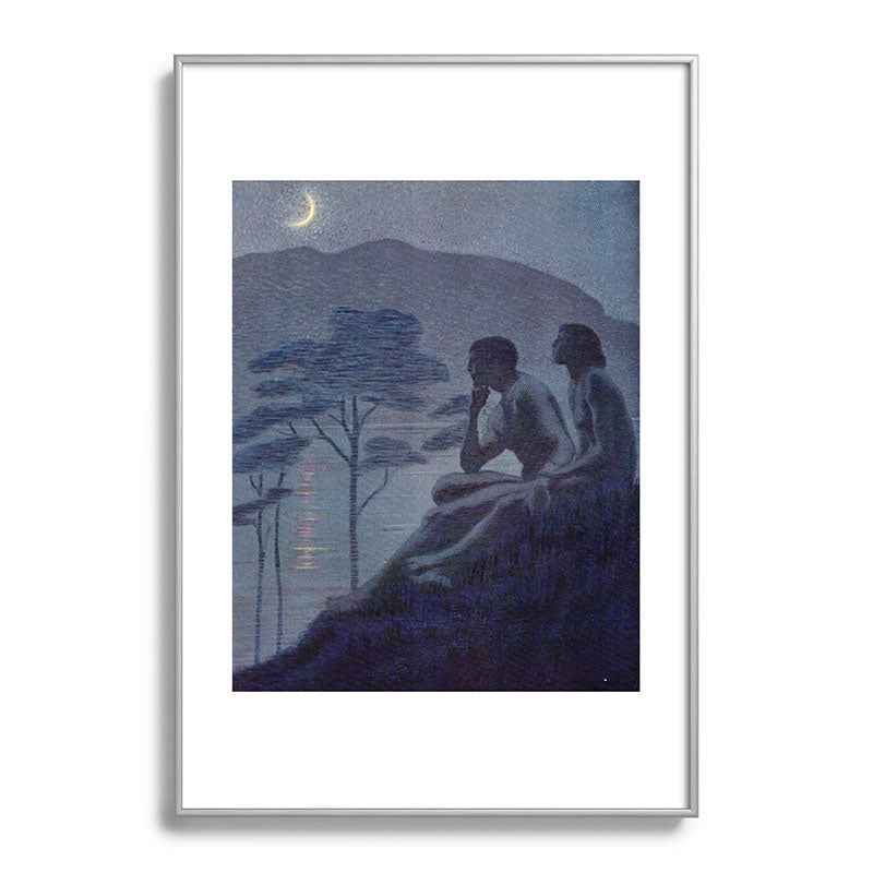 "Give me nights perfectly quiet... and I looking up at the stars" (Margaret C Cook, Leaves of Grass) Framed Art Print