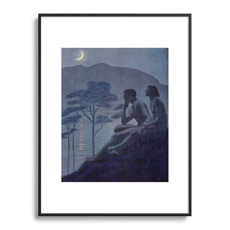 "Give me nights perfectly quiet... and I looking up at the stars" (Margaret C Cook, Leaves of Grass) Framed Art Print