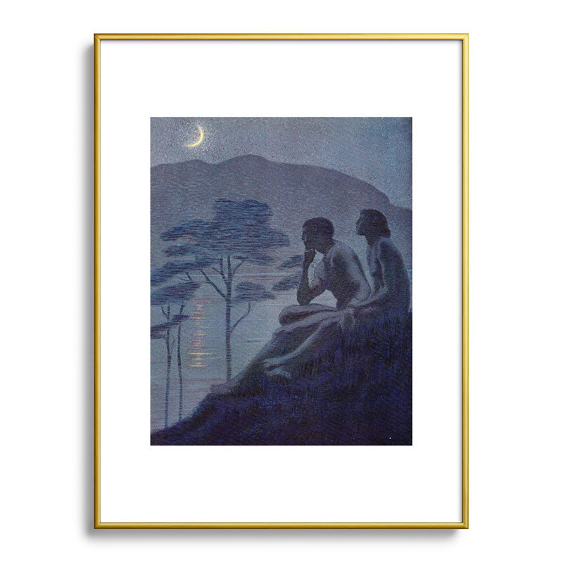 "Give me nights perfectly quiet... and I looking up at the stars" (Margaret C Cook, Leaves of Grass) Framed Art Print