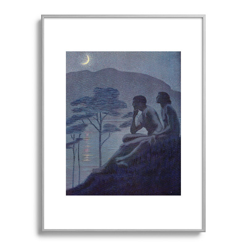 "Give me nights perfectly quiet... and I looking up at the stars" (Margaret C Cook, Leaves of Grass) Framed Art Print