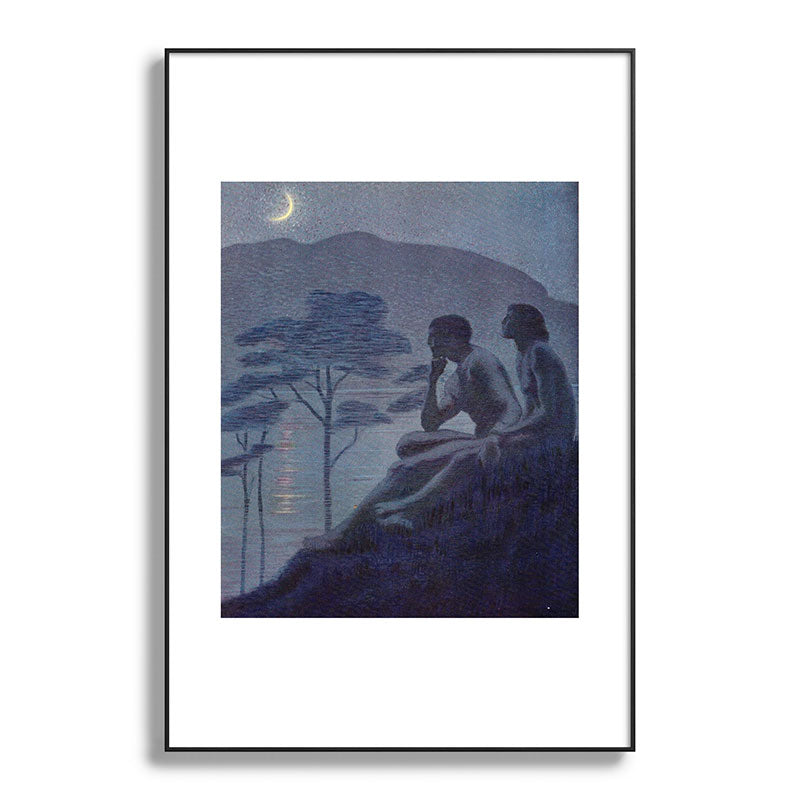 "Give me nights perfectly quiet... and I looking up at the stars" (Margaret C Cook, Leaves of Grass) Framed Art Print