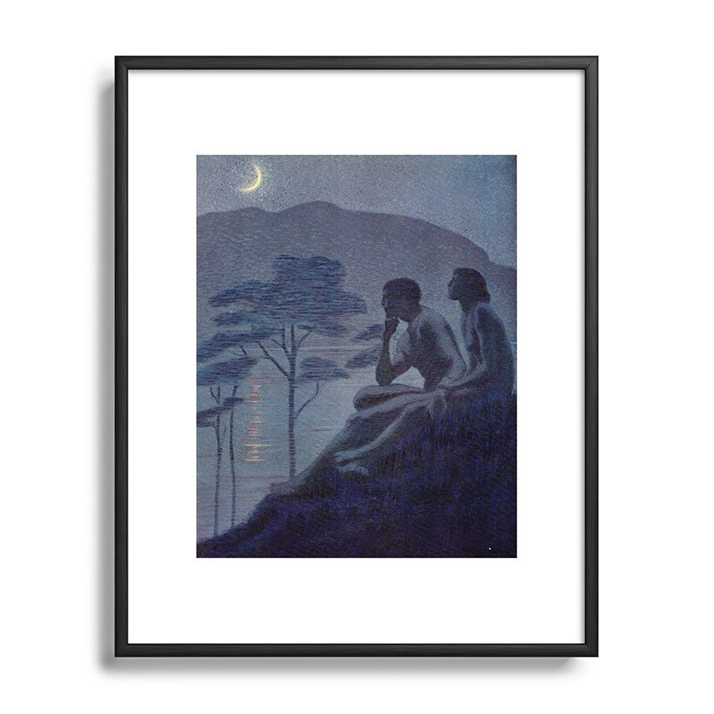 "Give me nights perfectly quiet... and I looking up at the stars" (Margaret C Cook, Leaves of Grass) Framed Art Print