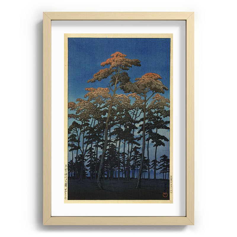 "Hikawa Park in Omiya" by Hasui Kawase, 1930 Framed Art Print